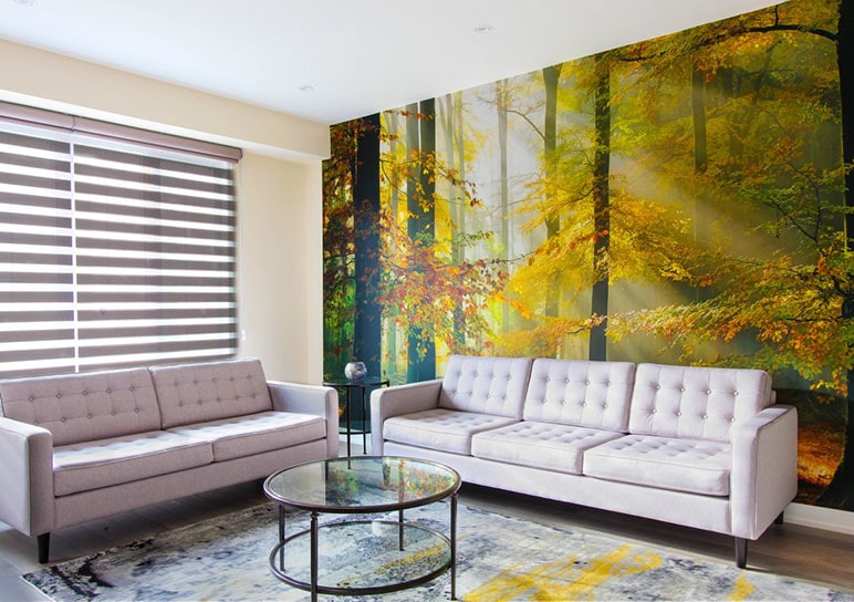 Wall mural forest
