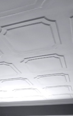 white ceiling tiles