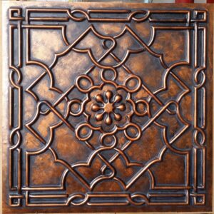 TD09 Ancient Gold Faux Tin Ceiling Tile (1)