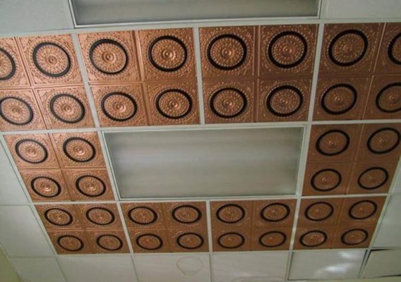 faux tin ceiling in Kelowna