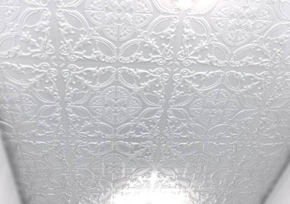 white ceiling tiles in London