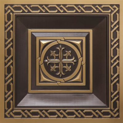 288 Antique Gold Cathedral Tin Ceiling Tiles