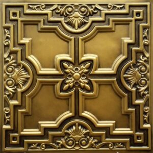 TD16 Vintage Silver PVC Ceiling Tiles (10)
