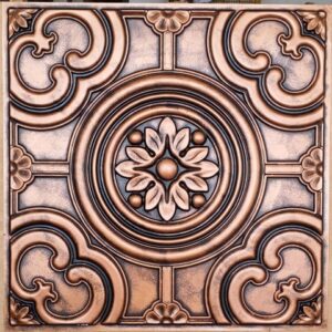 TD50 Salt and Pepper Rustic Tin Ceiling Tiles