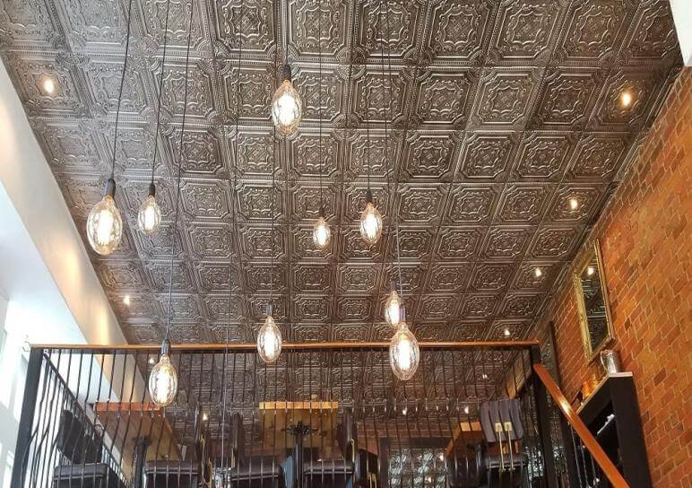 Ceiling Tiles And Wall Panels In, Mexican Tin Ceiling Light Fixtures