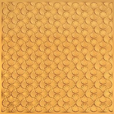 262 Gold Art Deco Pattern Tin Ceiling Tiles