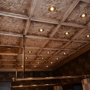 Alternative view of TD07 Faux Tin Ceiling Tile - Antique White - 40% OFF