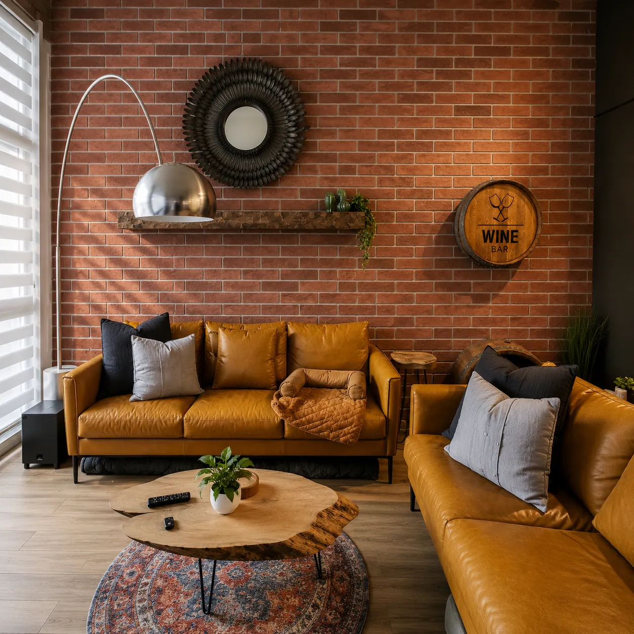 Faux Brick wall panel enhanced