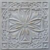 TD10 Antique Floral Style Faux Tin Ceiling Tile - Aged Taupe