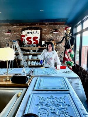glue up ceiling tiles installation