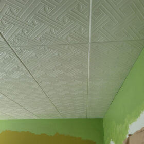 polystyrene ceiling tiles installation