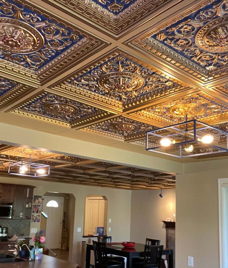 faux tin ceiling tile installation calgary