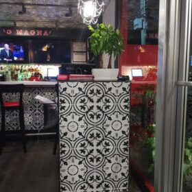 restaurant ceiling tile installation