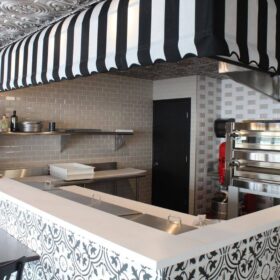 silver ceiling tile installation