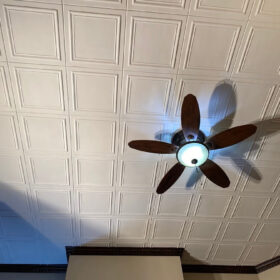 styrofoam ceiling tile installation project virginia