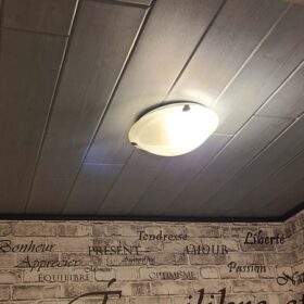 styrofoam ceiling plank installation project