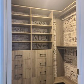 walk in closet renovation project