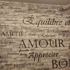 wall mural installation project