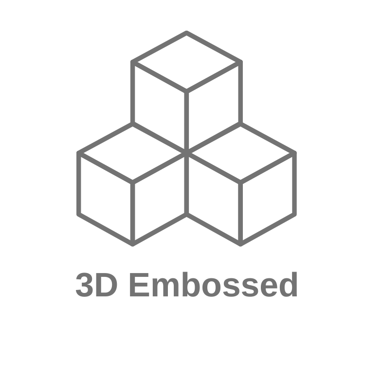 3d embossed logo