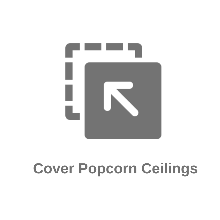 cover popcorn ceilings badge