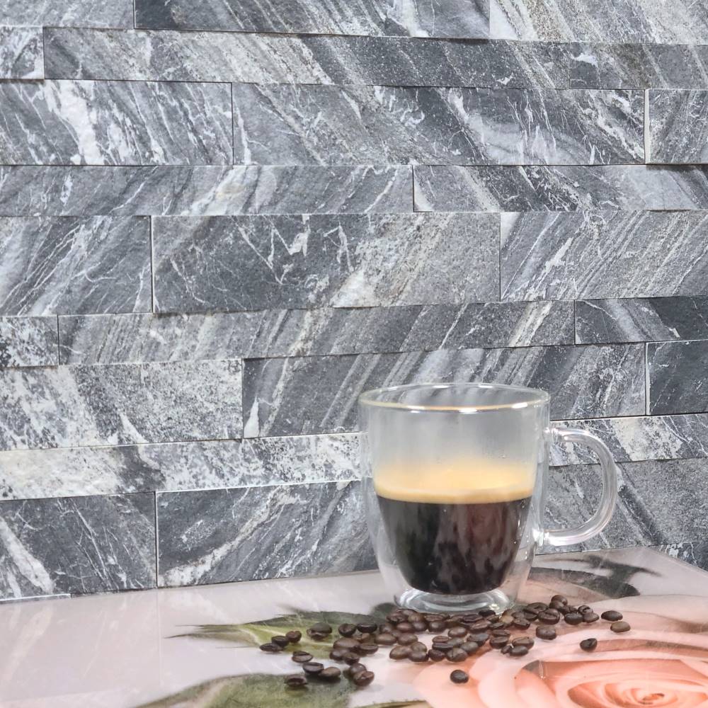 Ashy Snow peel and stick stone veneer panels (5)