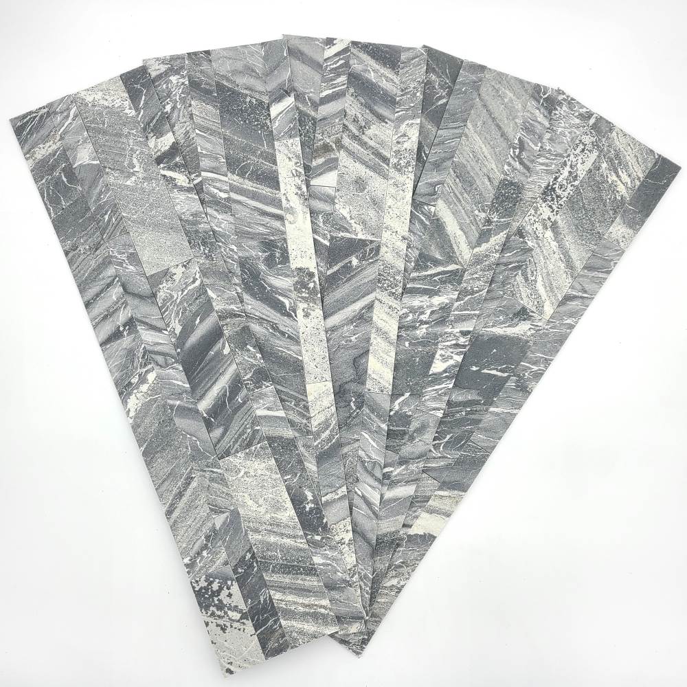 Ashy Snow peel and stick stone veneer panels (7)