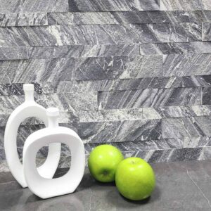 Ashy Snow peel and stick stone veneer panels (8)