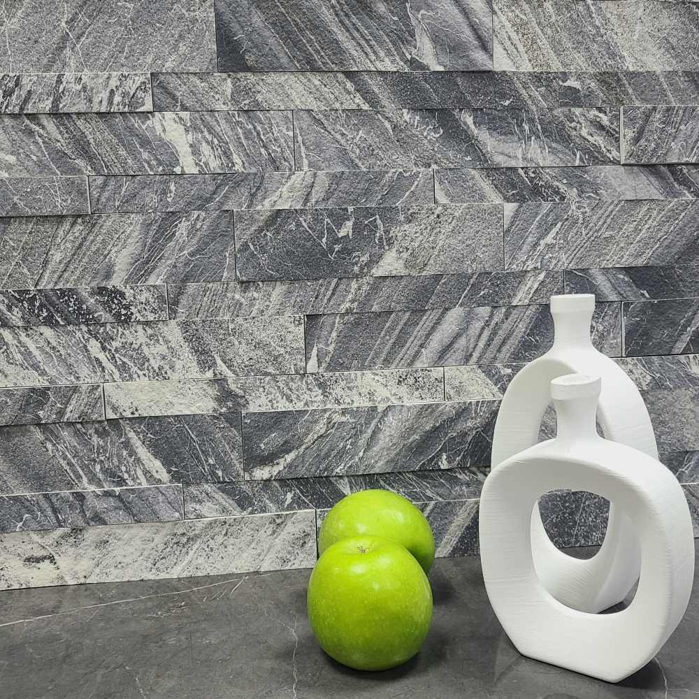 Ashy Snow peel and stick stone veneer panels (9)