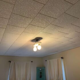 installing victorian ceiling tiles in selkirk