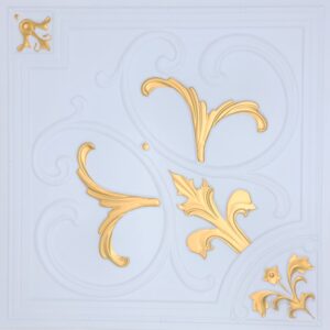 204 White Matt Gold 1