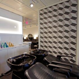 ceiling tile installation for salon