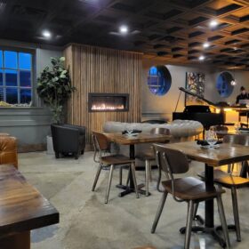 ceiling tile installation for stratford restaurant