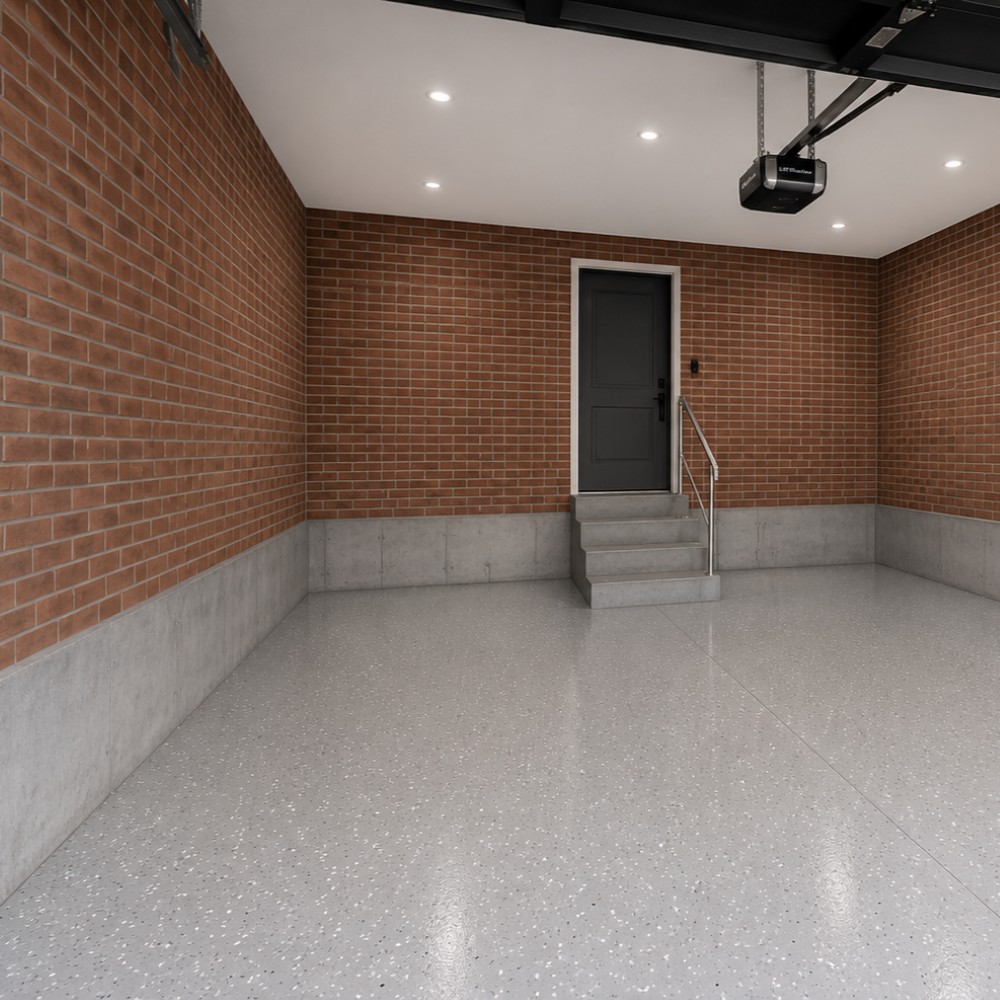 Talissadecor Faux Brick Panesl in Garage After 1x1