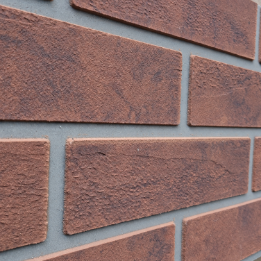 faux brown brick panels