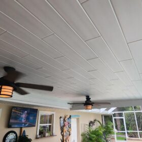 installing ceiling planks in florida porch
