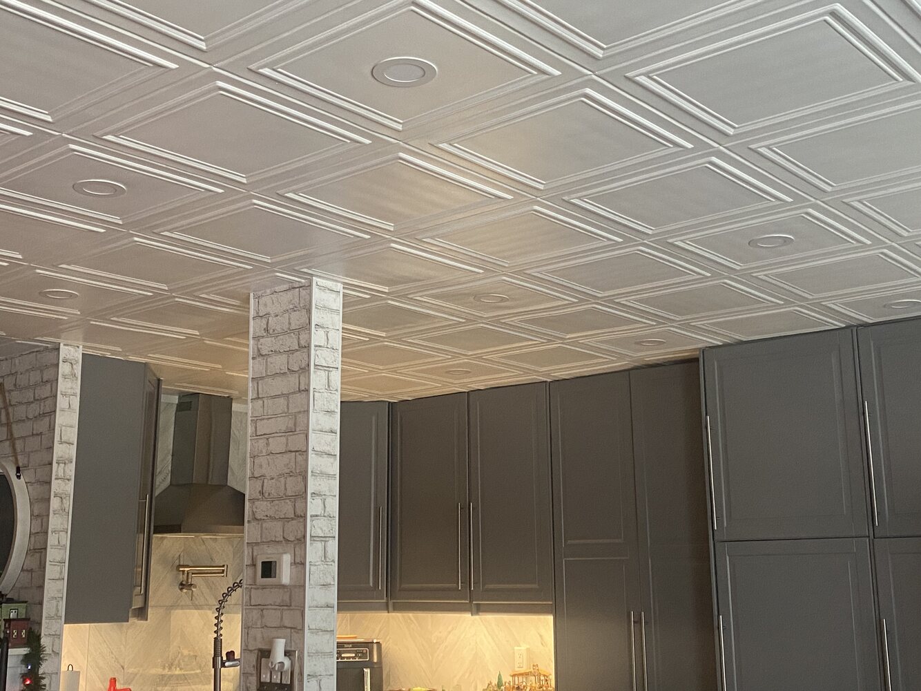 installing styrofoam ceiling tiles in toronto condo