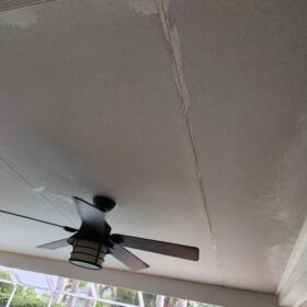 lanai porch ceiling plank installation