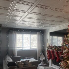 styrofoam ceiling tile installation in toronto condo