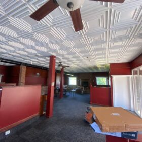 ceiling tile installation in restaurant sutton