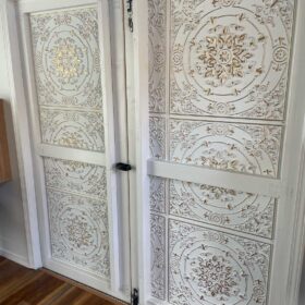 ceiling tiles used in DIY project