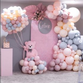 diy photography backdrop with ceiling tiles