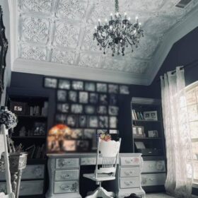 installing gothic style ceiling tiles