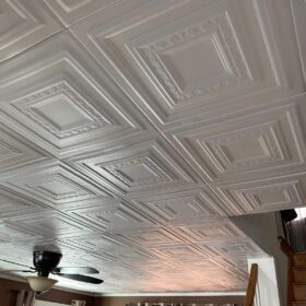 covering popcorn ceilings with styrofoam tiles in minnesota