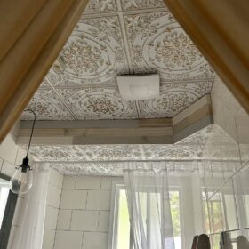 ehancing bathroom with ceiling tiles in bc
