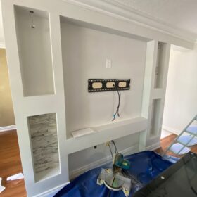 using stone veneer as feature wall