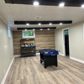 whitewash styrofoam ceiling planks installation