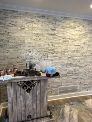 creating accent walls with stone veneer