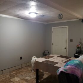 styrofoam ceiling tile install in louisiana