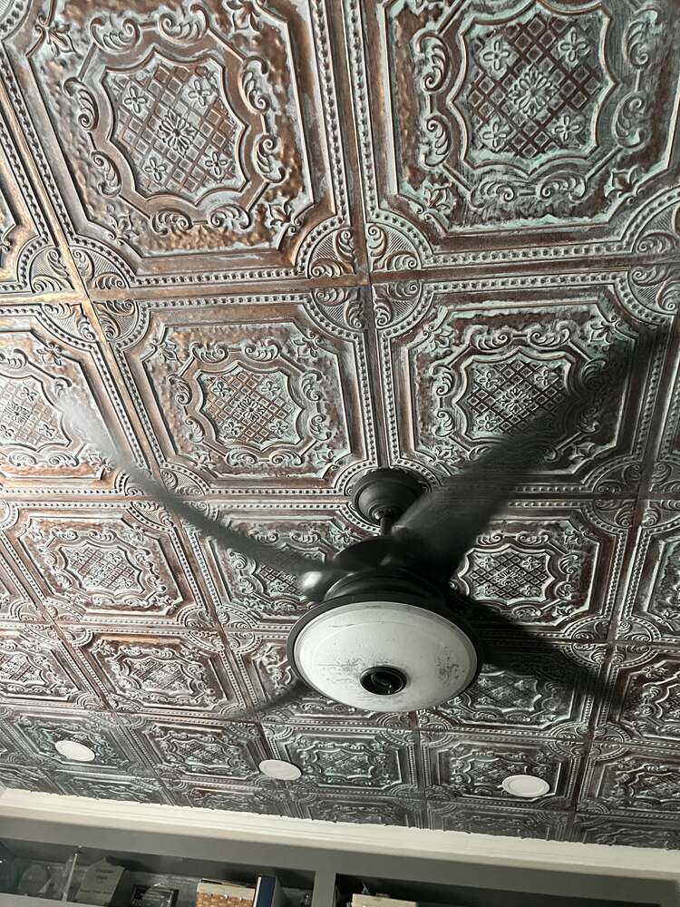ceiling tiles installed in new york family room