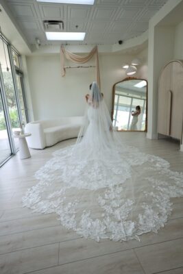bridal boutique installs white ceiling tiles
